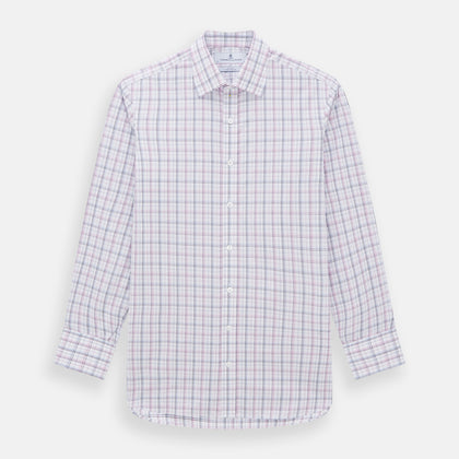 Purple and Blue Multi Check Mayfair Shirt