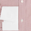 View 4 of product SHIRTS RF NEW WH T&A CLR WHITE/DARK RED CHECK long-sleeved shirt with a white spread collar, white double cuffs, and a fine red and white check pattern.