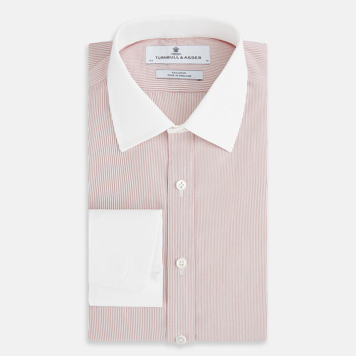 SHIRTS RF NEW WH T&A CLR WHITE/DARK RED STRIPE Image 4