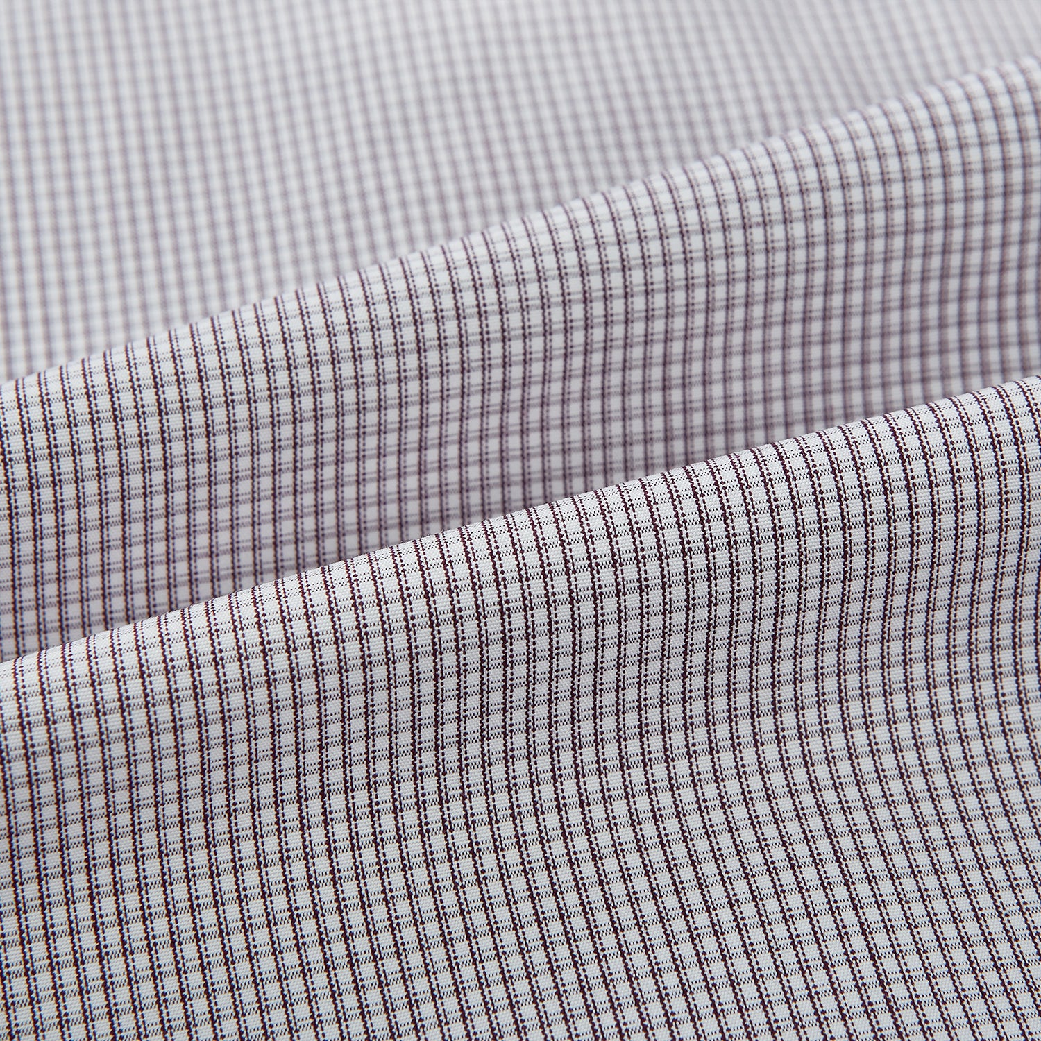 View 6 of product Brown Micro-Tattersall Check Shirt with Constrast T&A Collar and Cuffs 19