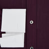 View 4 of product Dark Burgundy Pinstripe Shirt With Contrast Collar & Cuffs 19