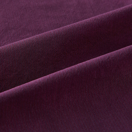 Dark Burgundy Pinstripe Shirt With Contrast Collar & Cuffs Image 5