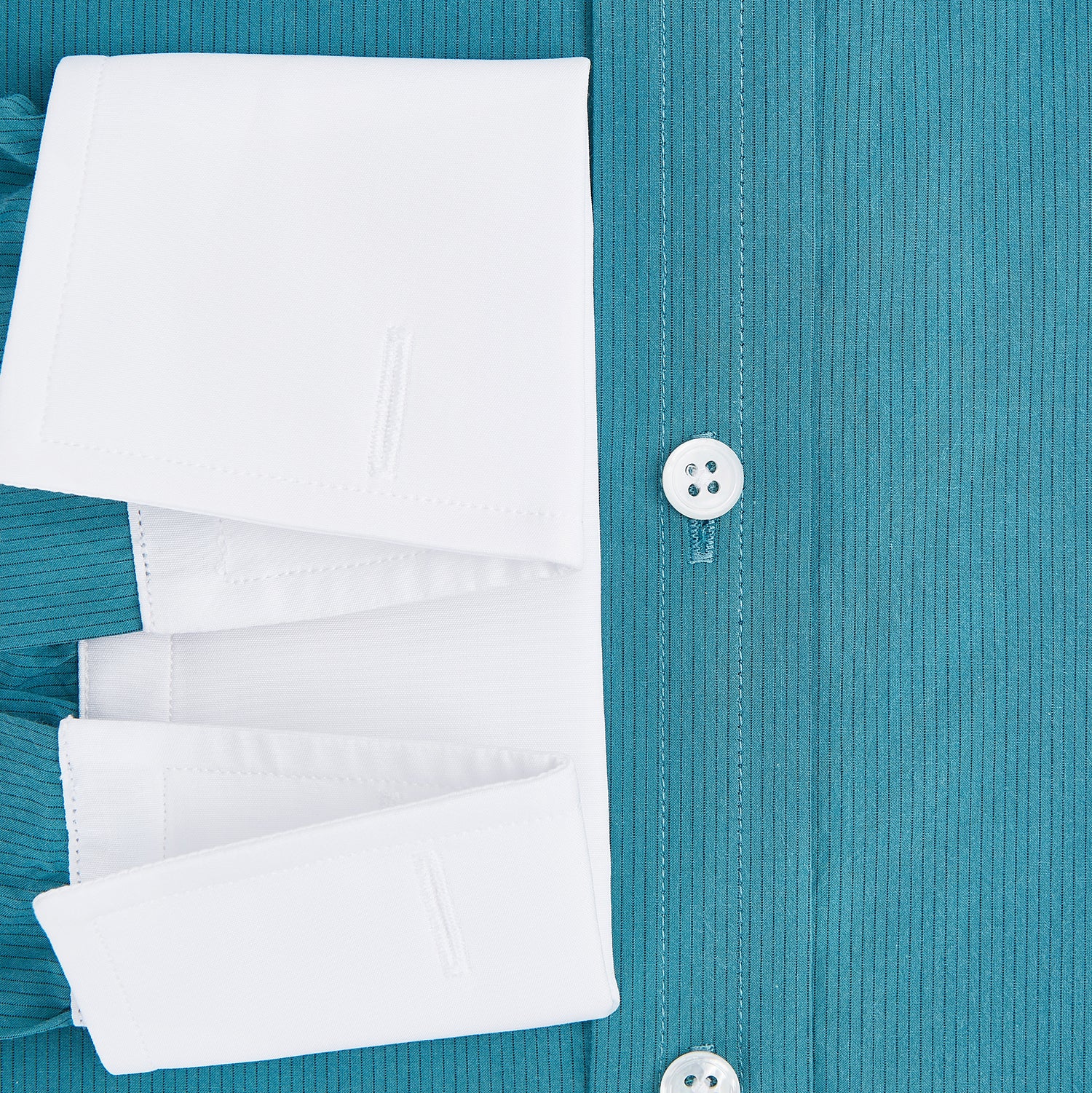 View 4 of product Turquoise Pinstripe Mayfair Shirt 19