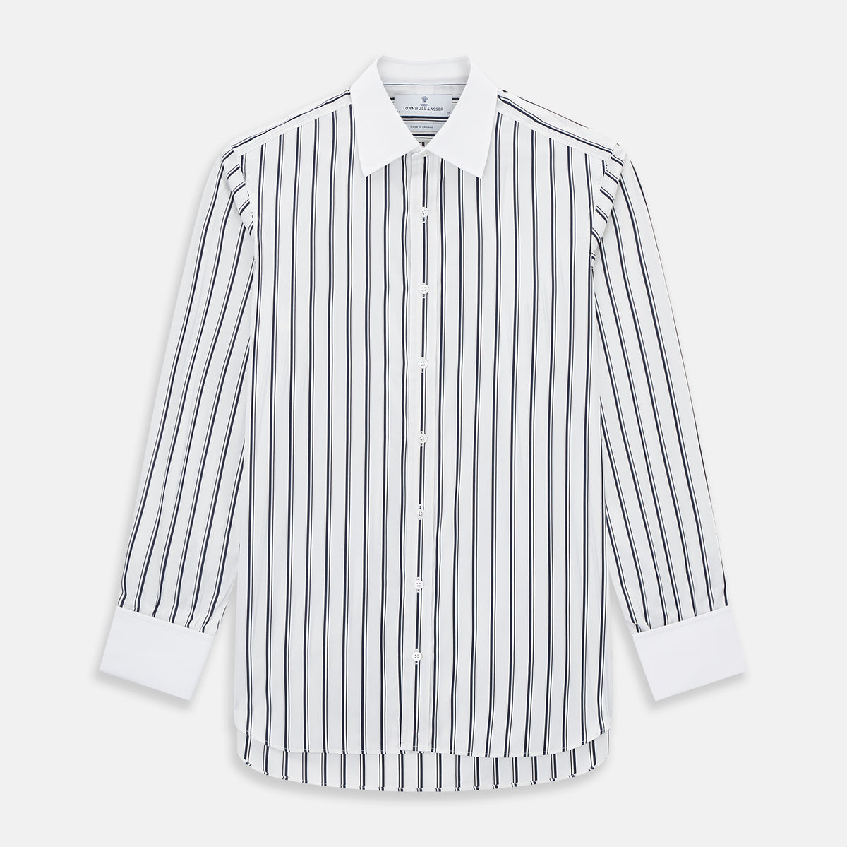 View 1 of product SHIRTS RF NEW WH T&A CLR WHITE DC NVY STRP ON WHT 16.5
