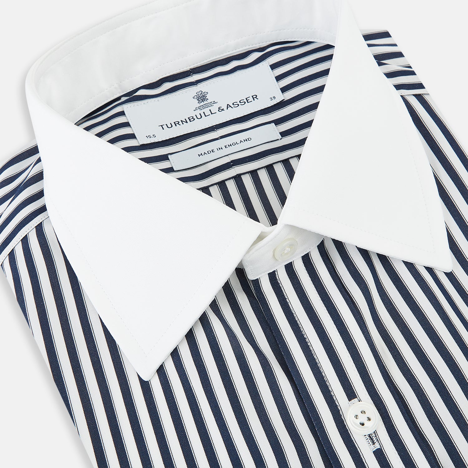 View 2 of product SHIRTS RF NEW WH T&A CLR WHITE DC NVY STRP ON WHT 16