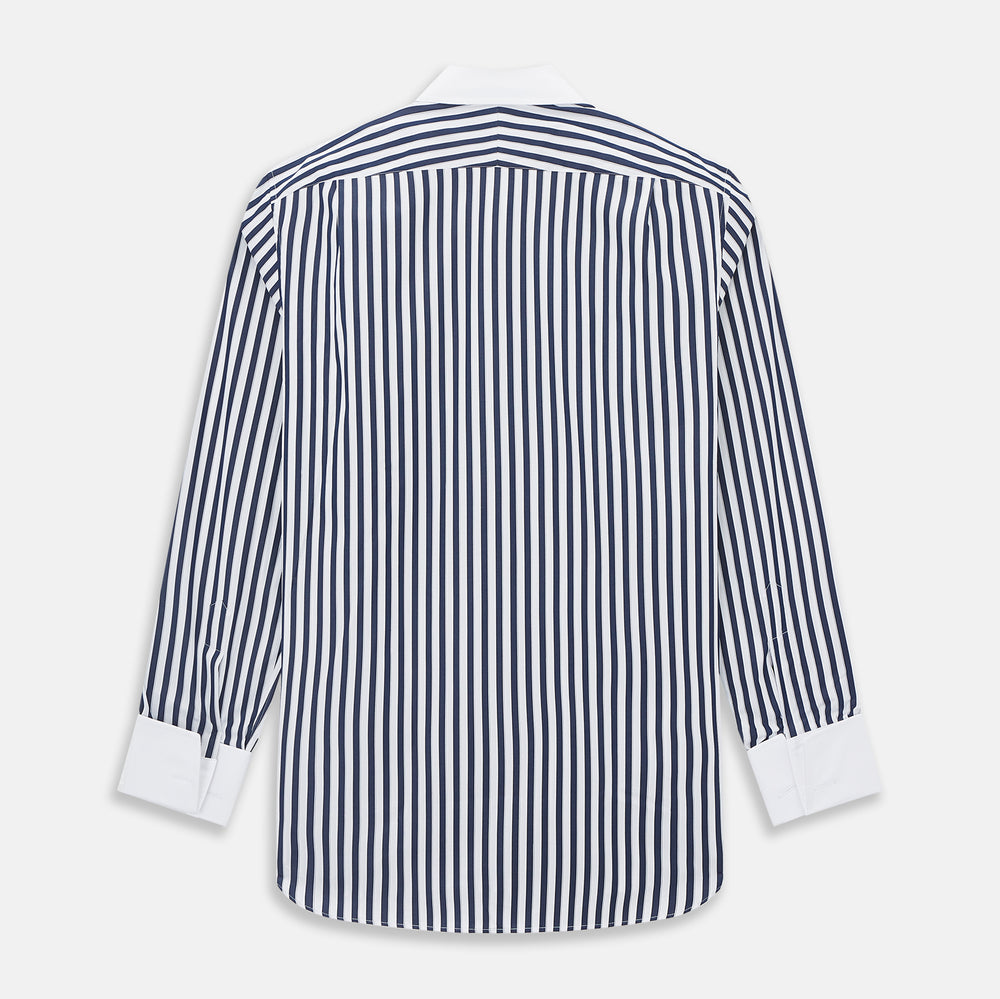 SHIRTS RF NEW WH T&A CLR WHITE DC NVY STRP ON WHT 16