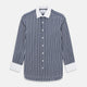 SHIRTS RF NEW WH T&A CLR WHITE DC WHT STRP ON NAVY 16
