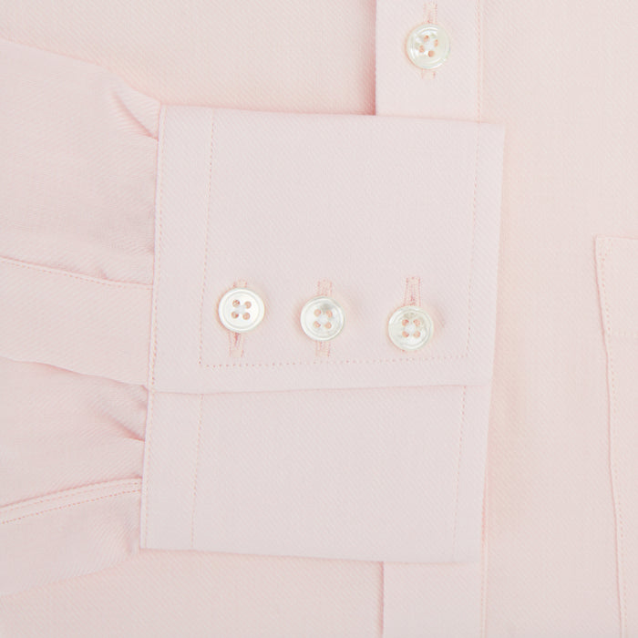 Pale Pink Cotton Cashmere Chelsea Shirt Image 2