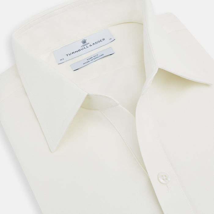 Cream Silk Chelsea Shirt Image 1