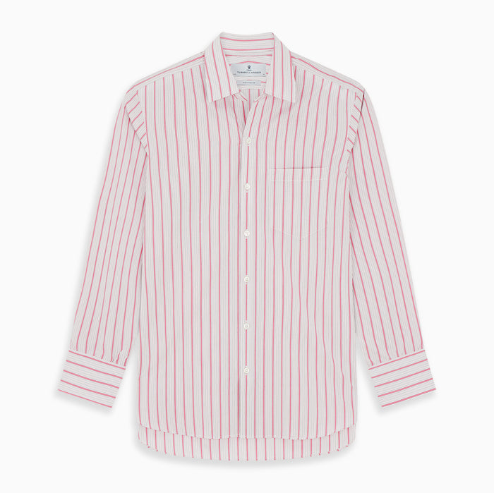 Pink Multi Track Stripe Chelsea Shirt Image 6