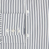 View 4 of product Laid flat on a white background, the Turnbull & Asser UK Westminster White Regular Fit Shirt in Cotton features vertical black and white stripes, a classic collar, buttoned cuffs, and a button-up front—an elegant wardrobe essential that offers timeless style for everyday wear.