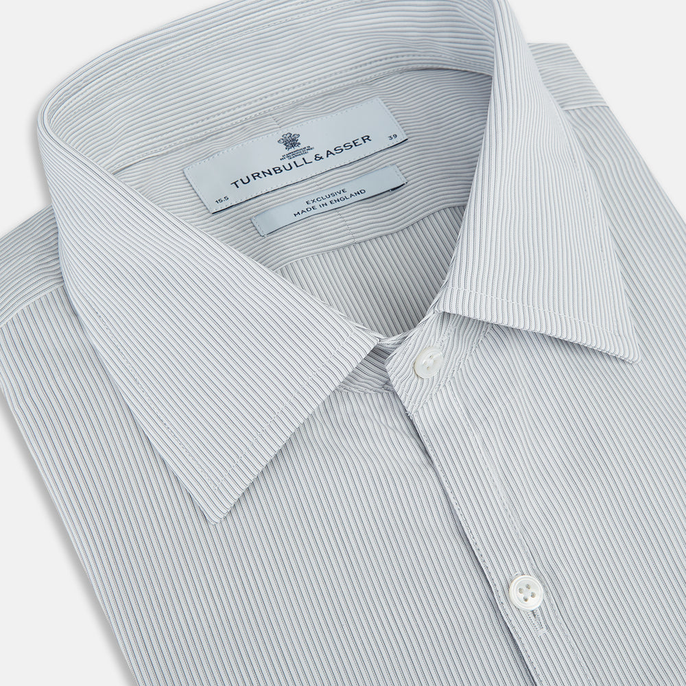 Grey Ripple Double Pinstripe Westminster Shirt 15