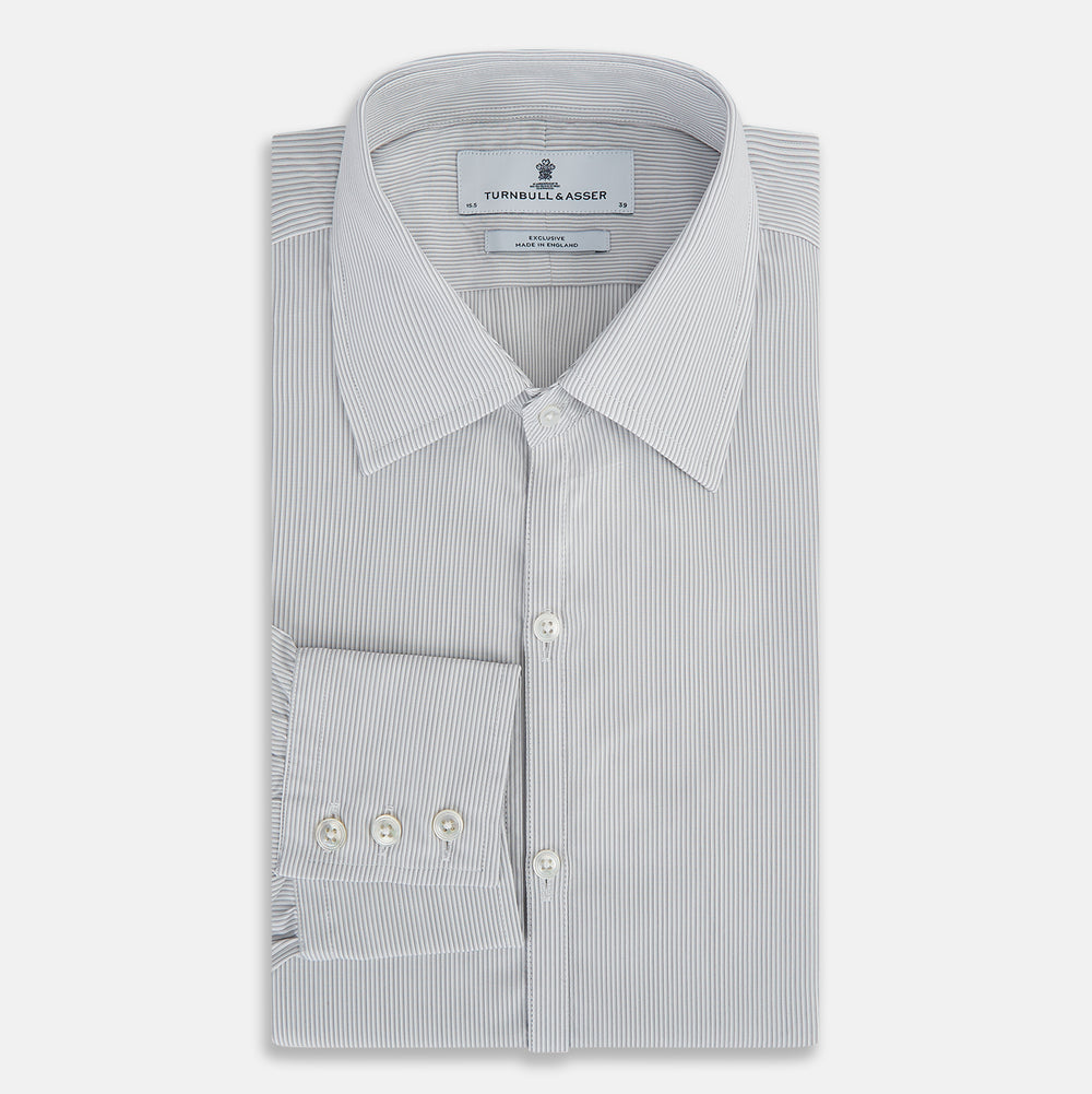 Grey Ripple Double Pinstripe Westminster Shirt 15
