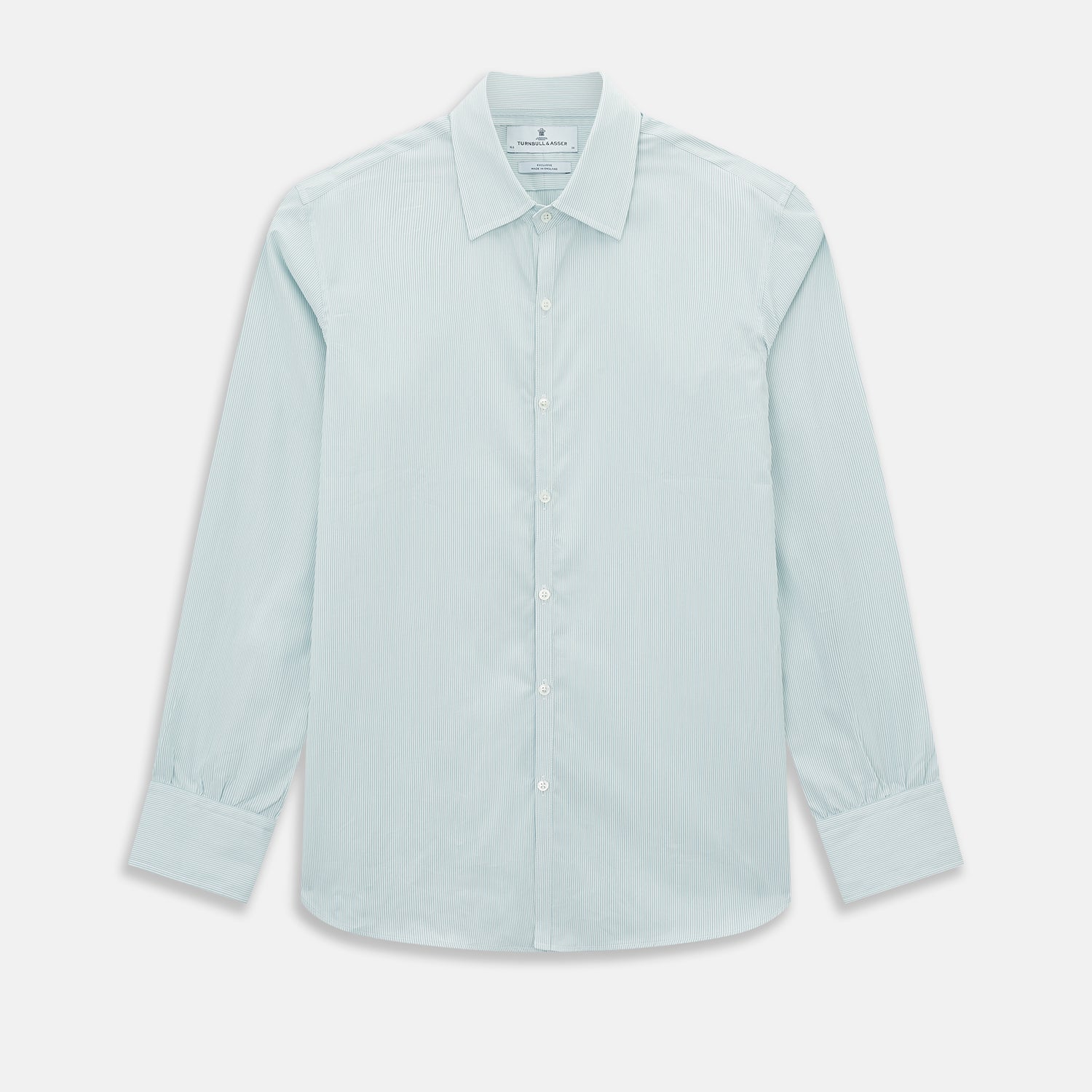 View 1 of product Sage Ripple Double Pinstripe Westminster Shirt 14.5