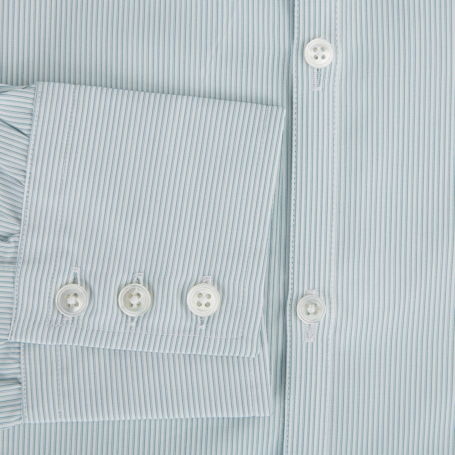 View 4 of product Sage Ripple Double Pinstripe Westminster Shirt 14.5