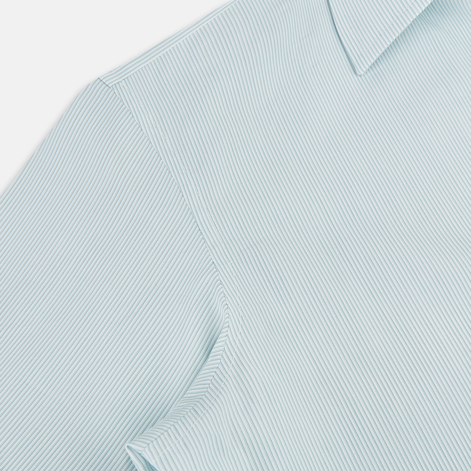 View 6 of product Sage Ripple Double Pinstripe Westminster Shirt 14.5
