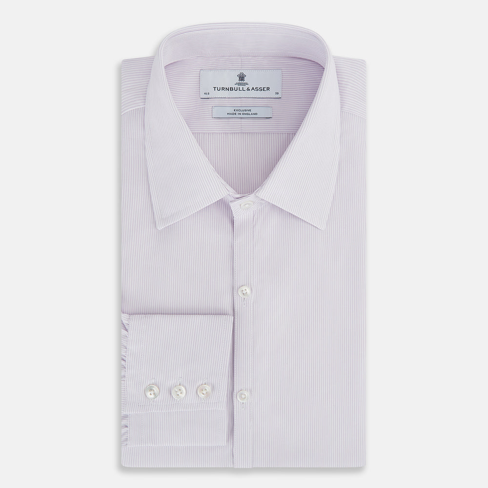 Pale Pink Ripple Double Pinstripe Westminster Shirt 15