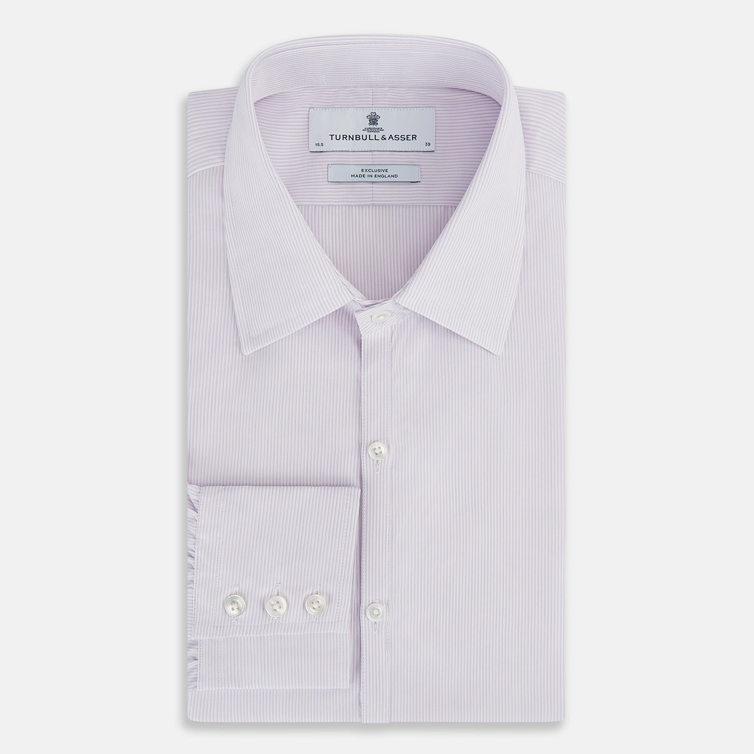 View 5 of product Pale Pink Ripple Double Pinstripe Westminster Shirt 15