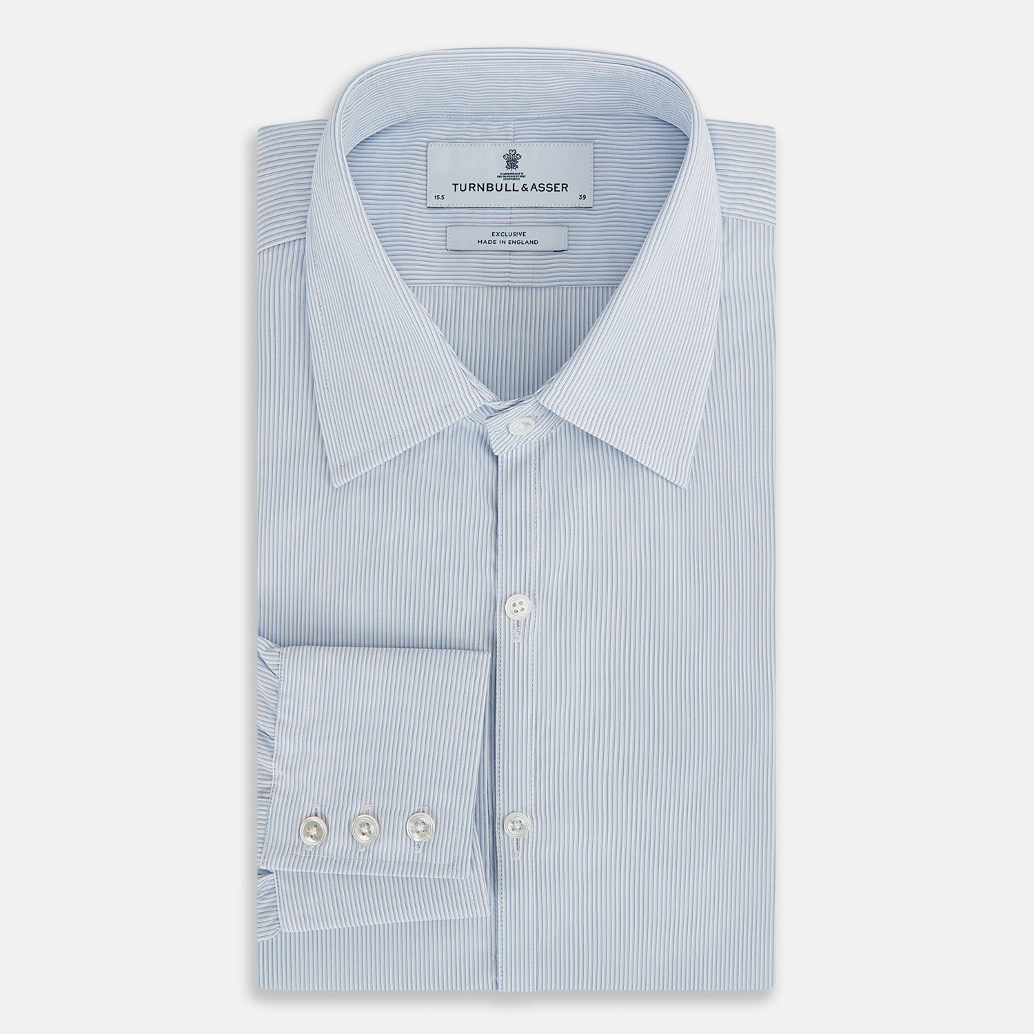View 5 of product Colony Blue Ripple Double Pinstripe Westminster Shirt 15