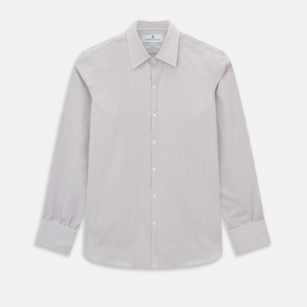 Burgundy Ripple Double Pinstripe Westminster Shirt 17