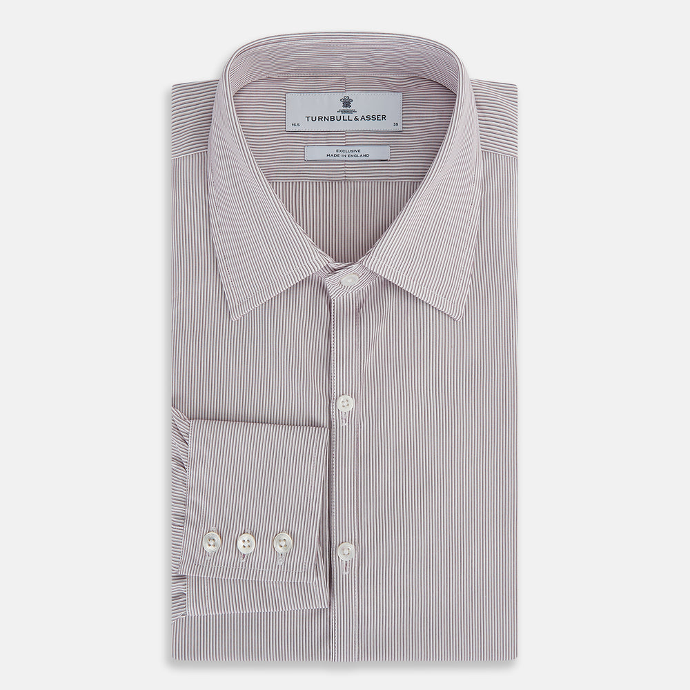 Burgundy Ripple Double Pinstripe Westminster Shirt 17