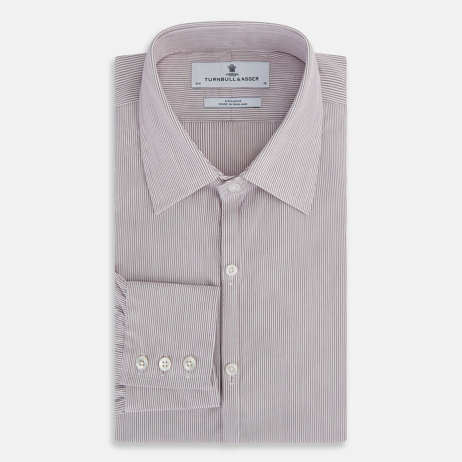 View 5 of product Burgundy Ripple Double Pinstripe Westminster Shirt 17
