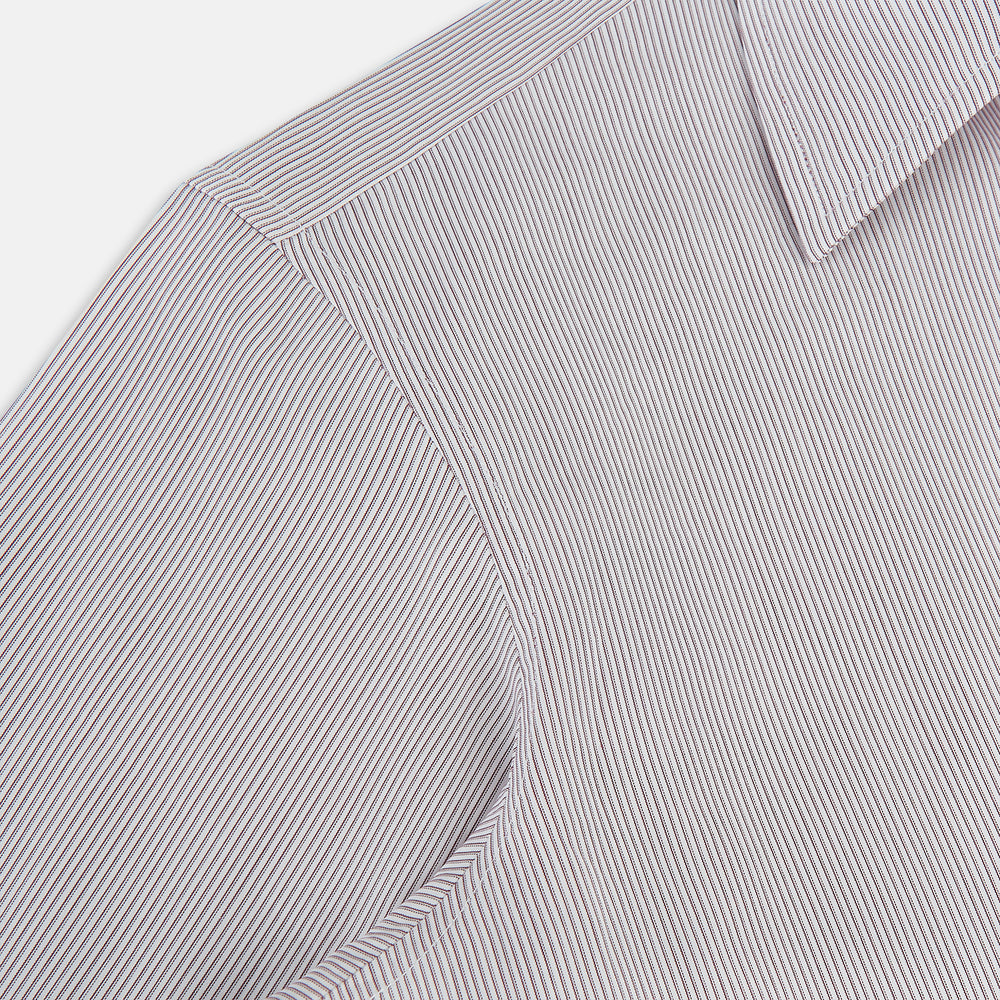Burgundy Ripple Double Pinstripe Westminster Shirt 17