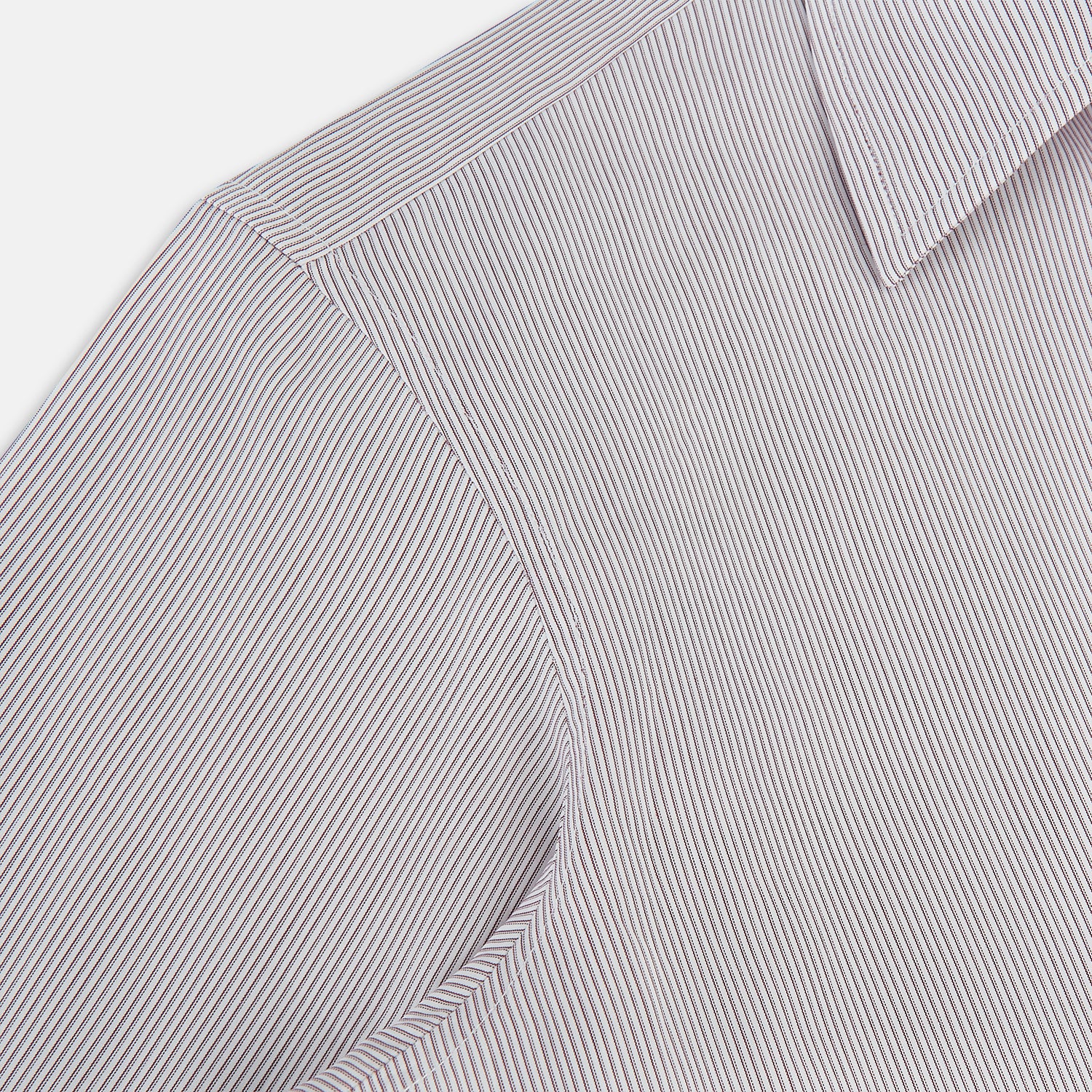 View 6 of product Burgundy Ripple Double Pinstripe Westminster Shirt 17