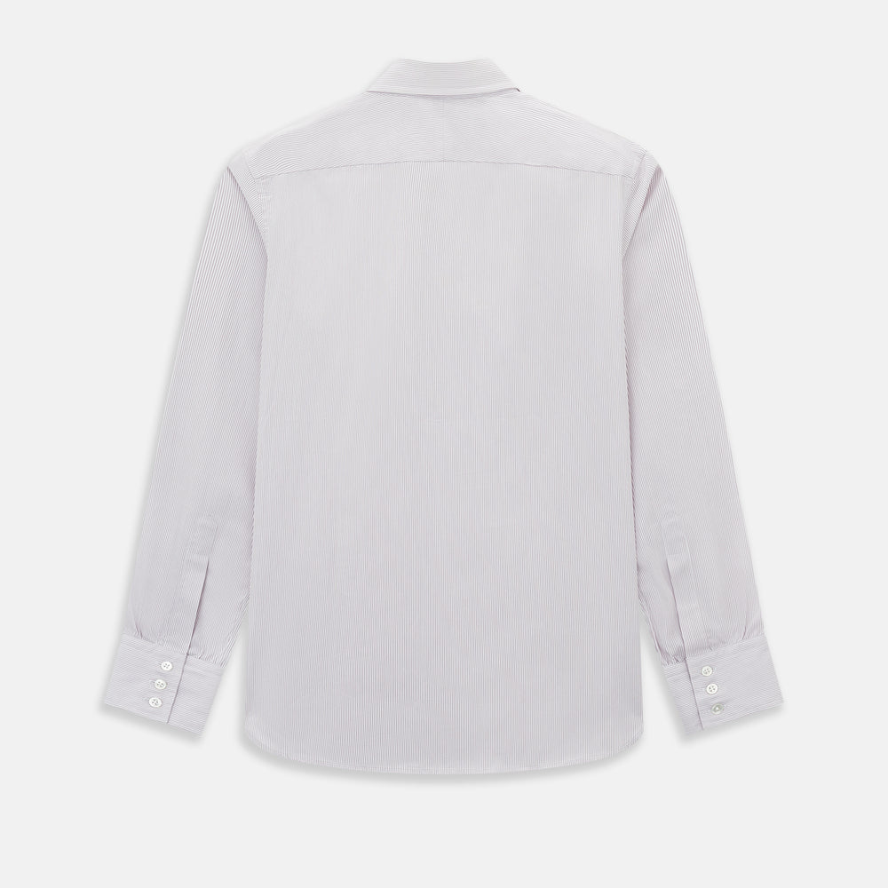 Lilac Ripple Double Pinstripe Westminster Shirt 18.5