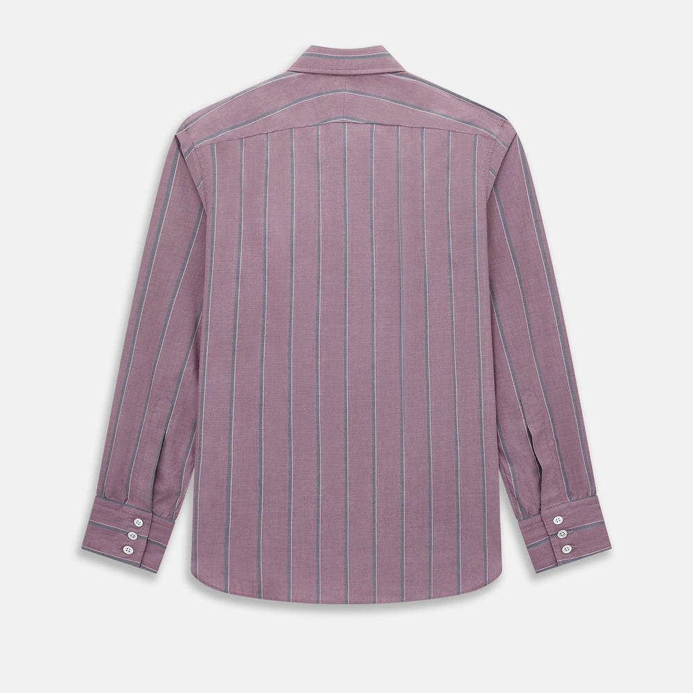 Cerise Red Track Stripe Westminster Shirt 19