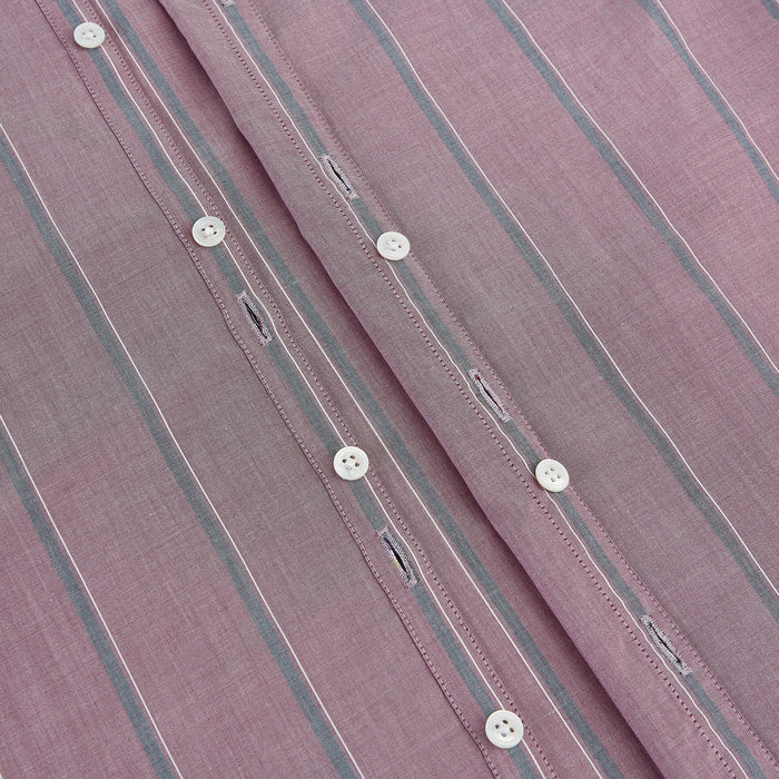Cerise Red Track Stripe Westminster Shirt Image 6