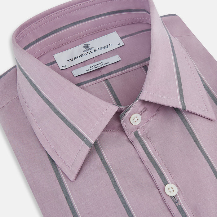 Lilac Track Stripe Westminster Shirt Image 2
