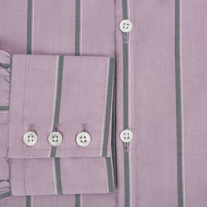Lilac Track Stripe Westminster Shirt Image 4