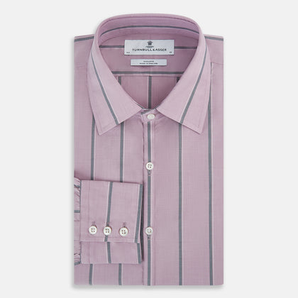 Lilac Track Stripe Westminster Shirt Image 5