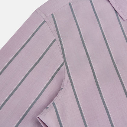 Lilac Track Stripe Westminster Shirt Image 6