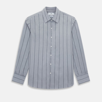 Light Grey Track Stripe Westminster Shirt