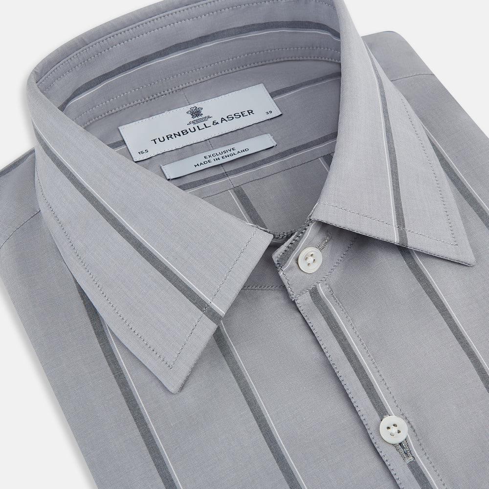 Light Grey Track Stripe Westminster Shirt 19