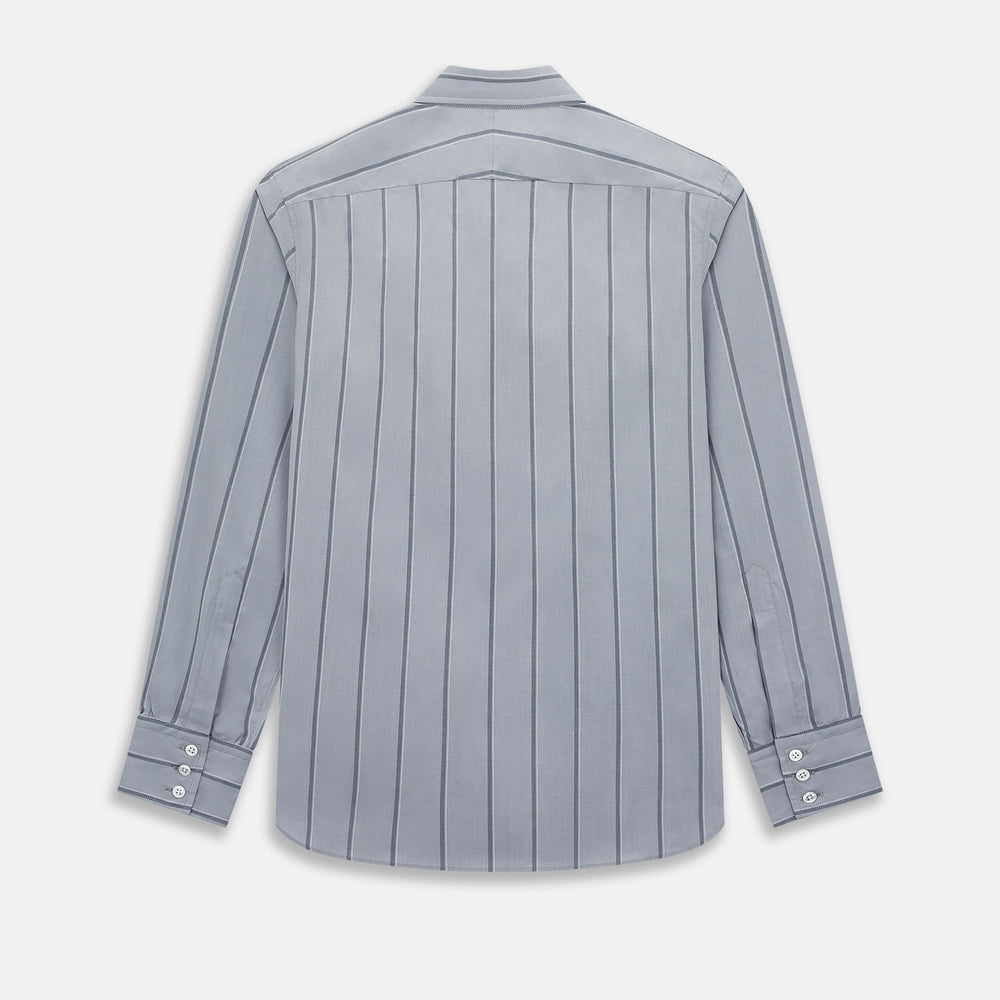 Light Grey Track Stripe Westminster Shirt 19