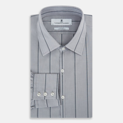 Light Grey Track Stripe Westminster Shirt Image 4