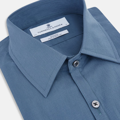 Steel Grey Pinstripe Westminster Shirt Image 1