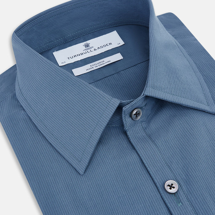 Steel Grey Pinstripe Westminster Shirt Image 1