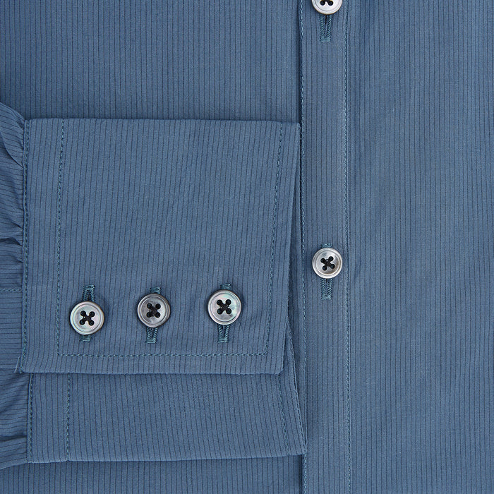 Steel Grey Pinstripe Westminster Shirt Image 3