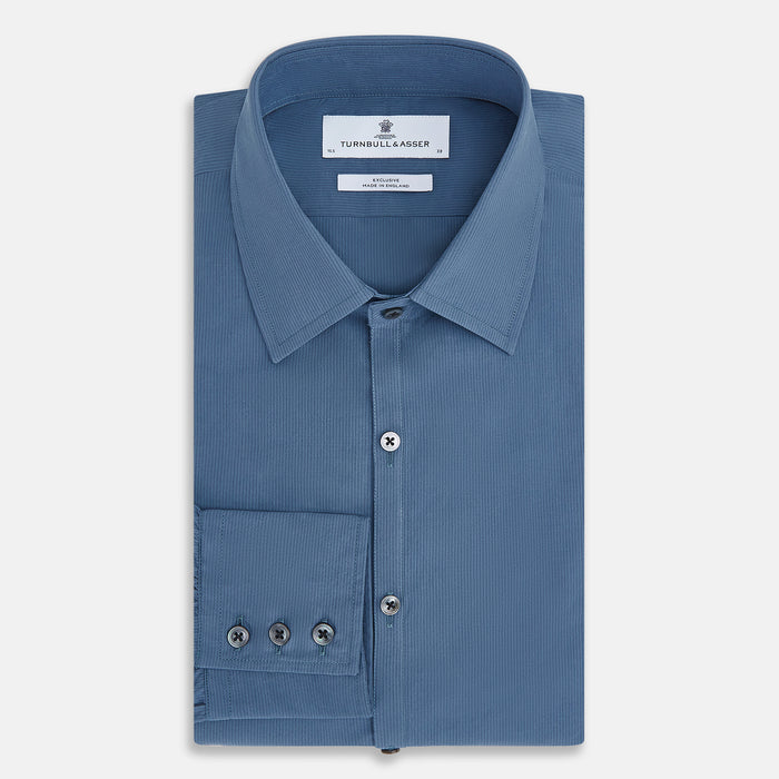 Steel Grey Pinstripe Westminster Shirt Image 4