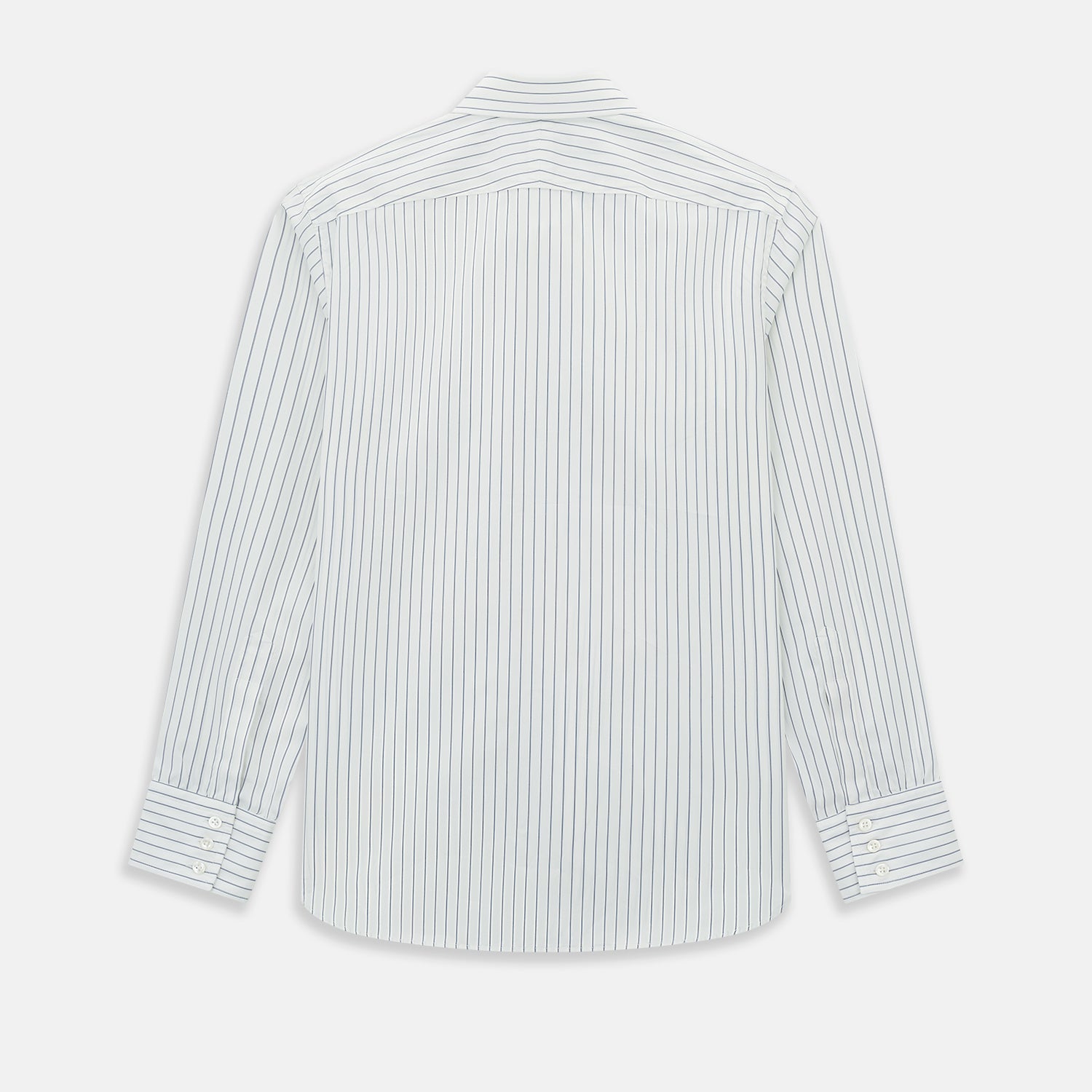 View 3 of product Navy Double Pencil Stripe Westminster Shirt 18.5