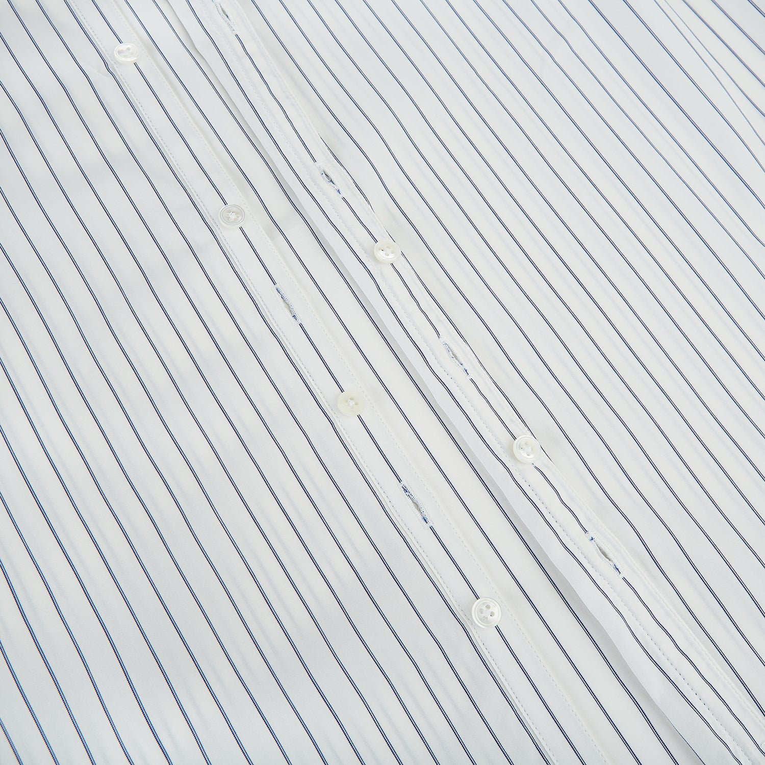 View 7 of product Navy Double Pencil Stripe Westminster Shirt 18.5