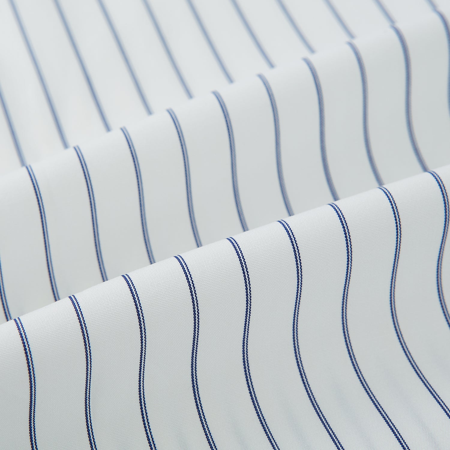 View 8 of product Navy Double Pencil Stripe Westminster Shirt 18.5