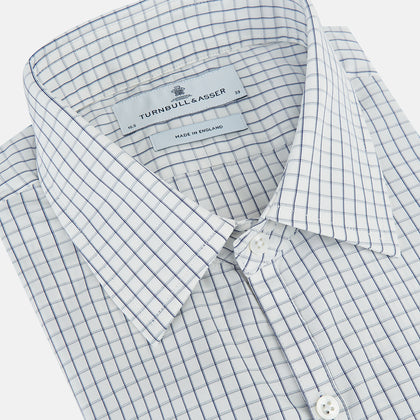 SHIRTS RF WESTMINSTER CLSD CLR 3BC WHT W/ NVY CHK Image 1