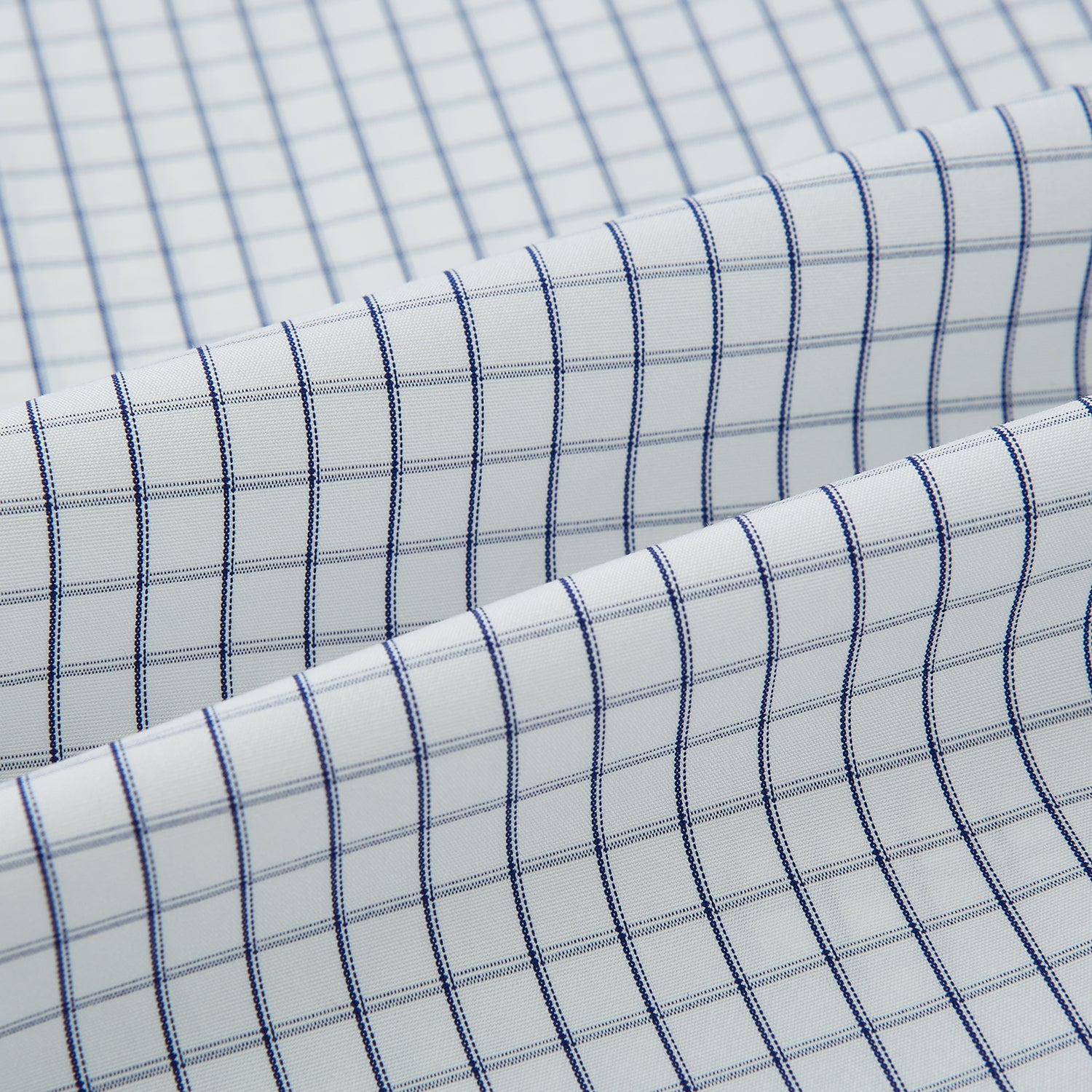 View 8 of product Navy Double Bar Graph Check Westminster Shirt 14.5