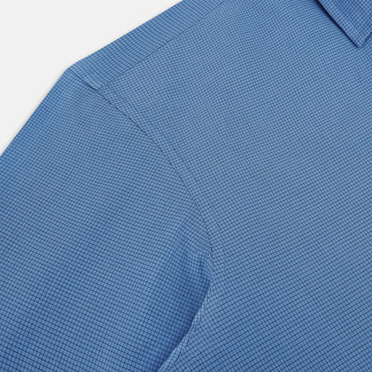 Colony Blue Pin Check Windsor Shirt Image 5