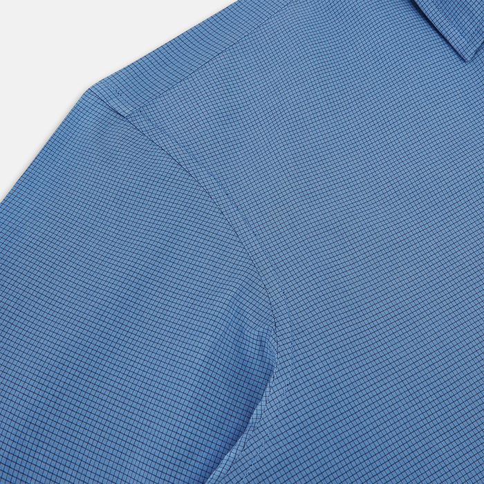 Colony Blue Pin Check Windsor Shirt Image 5